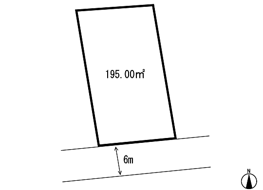 Compartment figure. Land price 8,847,000 yen, Land area 195 sq m