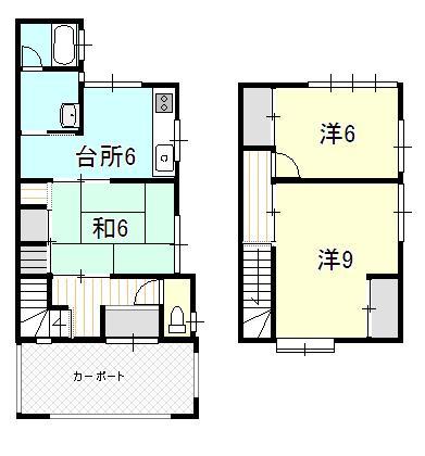 Floor plan. 6,840,000 yen, 3DK, Land area 90.54 sq m , Building area 70.38 sq m