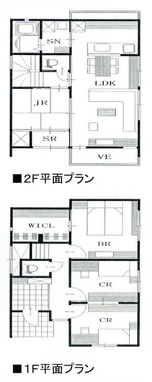 Floor plan. 28.6 million yen, 4LDK, Land area 106.47 sq m , Building area 97 sq m