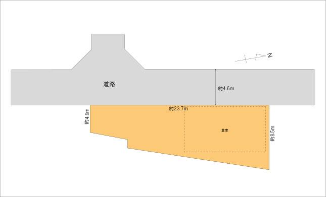 Compartment figure. Land price 5.8 million yen, Land area 146.16 sq m