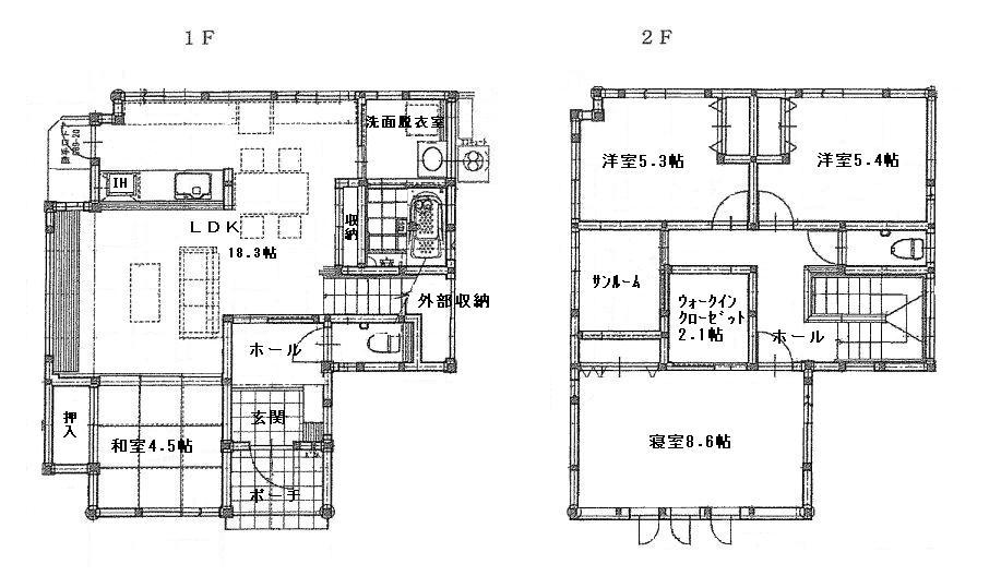 Floor plan. 23,967,000 yen, 4LDK, Land area 108 sq m , Building area 112.58 sq m