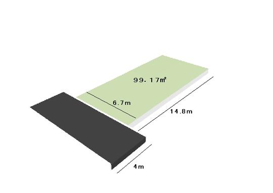 Compartment figure. Land price 3 million yen, Land area 99.17 sq m