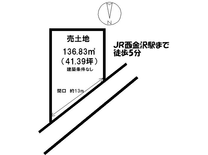 Compartment figure. Land price 8.9 million yen, Land area 136.83 sq m