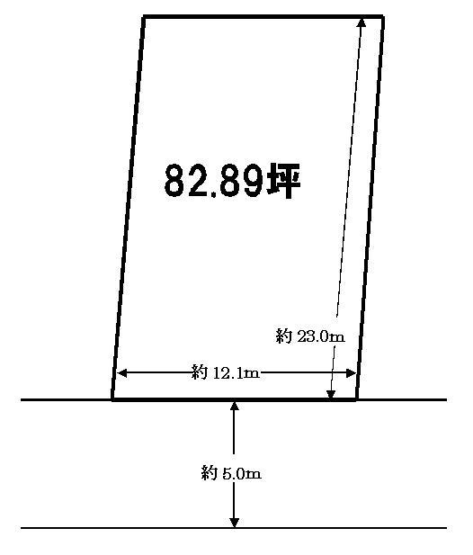 Compartment figure. Land price 14 million yen, Land area 274.02 sq m compartment view
