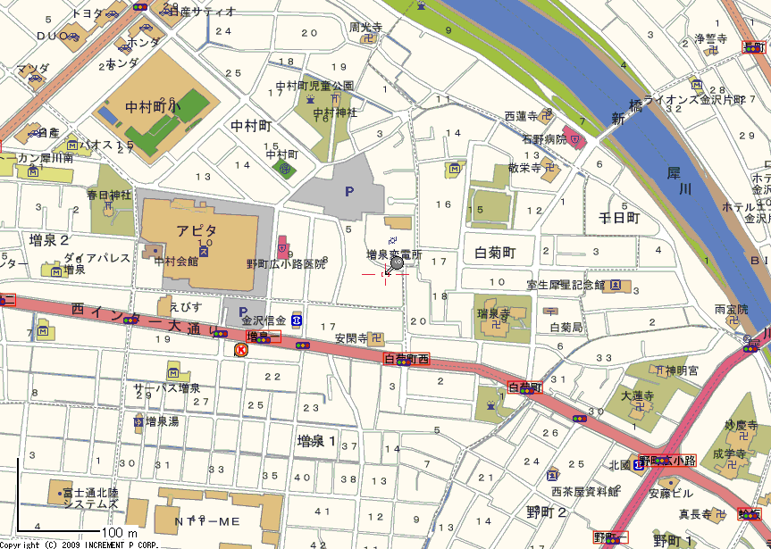 Hokutetsu bus / Shiragiku cho Kanazawa, Ishikawa Prefecture Nakamura-cho