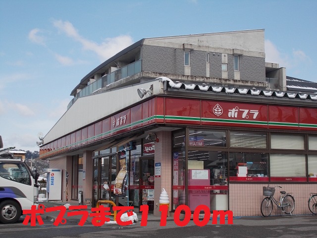 Convenience store. 1100m until the poplar (convenience store)