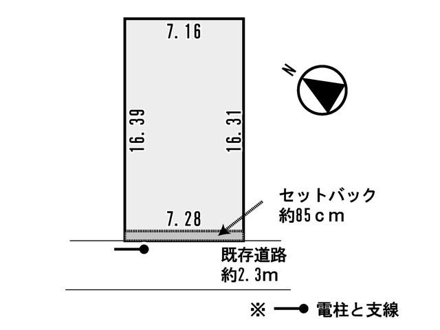 Compartment figure. Land price 7,168,000 yen, Land area 118.49 sq m holiday shopping, You can enjoy your walk and Kanazawa. 