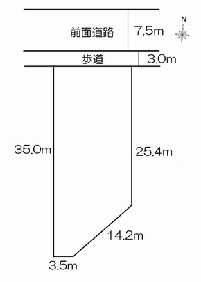 Compartment figure. Land price 10 million yen, Land area 440 sq m