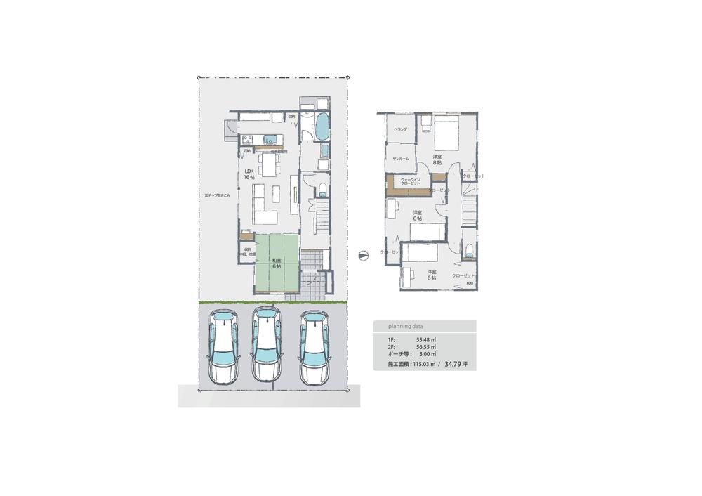 Floor plan. 24,800,000 yen, 4LDK, Land area 167.36 sq m , Building area 111.91 sq m