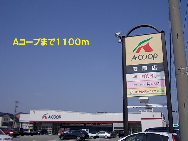 Supermarket. 1100m to A Co-op (super)