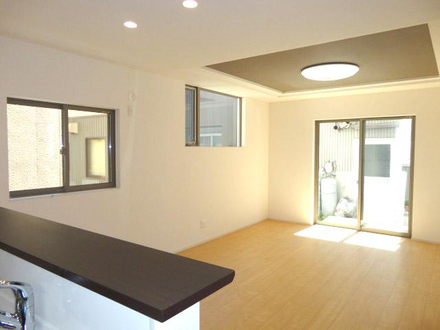 Living. Living room seen from the kitchen