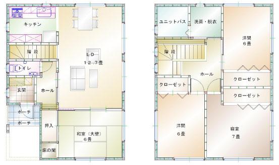 Building plan example (floor plan). Building plan example ( Issue land) Building Price      Ten thousand yen, Building area    sq m