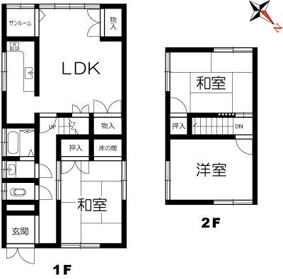 Floor plan. 10.3 million yen, 3LDK, Land area 119 sq m , Building area 78.21 sq m