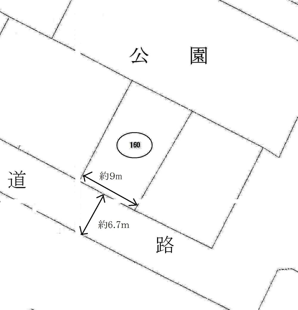 Compartment figure. Land price 4.1 million yen, Land area 159.03 sq m