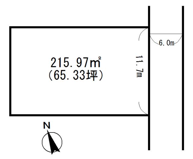 Compartment figure. Land price 17.6 million yen, Land area 215.97 sq m