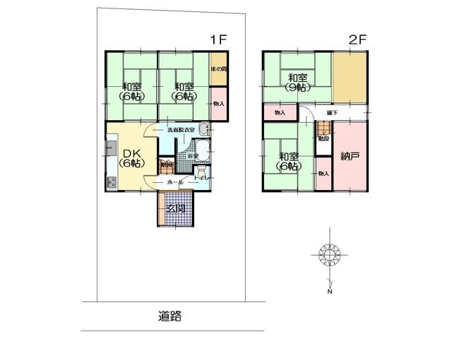 Floor plan. 5.8 million yen, 4DK, Land area 120.93 sq m , Building area 86.11 sq m