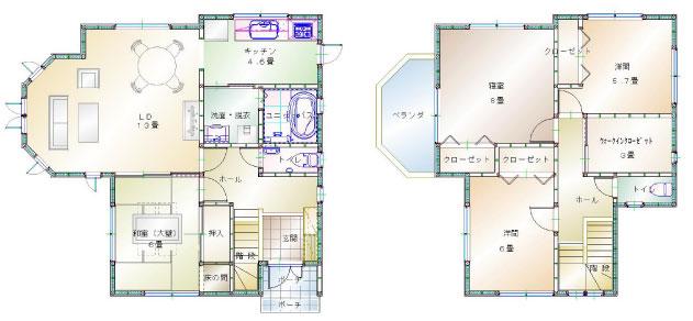 Building plan example (floor plan). Building plan example ( Issue land) Building Price      Ten thousand yen, Building area    sq m