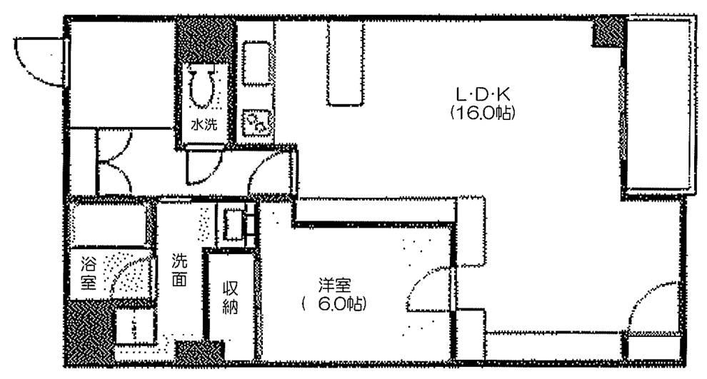 Floor plan. 1LDK, Price 9.8 million yen, Occupied area 60.83 sq m