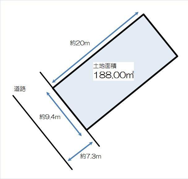 Compartment figure. Land price 12.5 million yen, Land area 188 sq m reference diagram