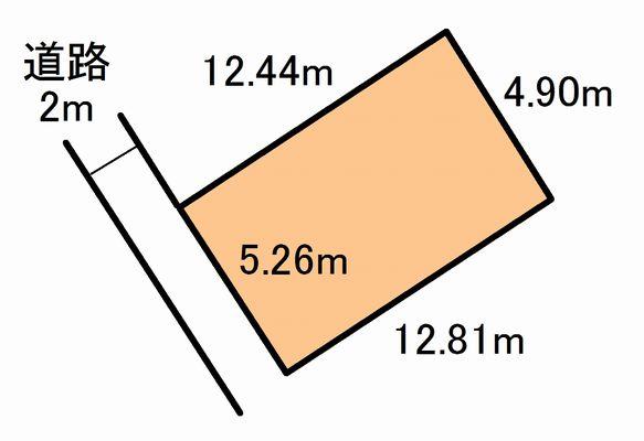 Compartment figure. Land price 1.58 million yen, Land area 61.35 sq m