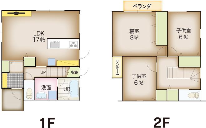 Floor plan. 18.9 million yen, 3LDK, Land area 192.98 sq m , Building area 102.02 sq m
