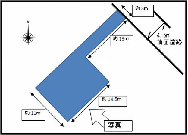 Compartment figure. Land price 16,900,000 yen, Land area 207.29 sq m