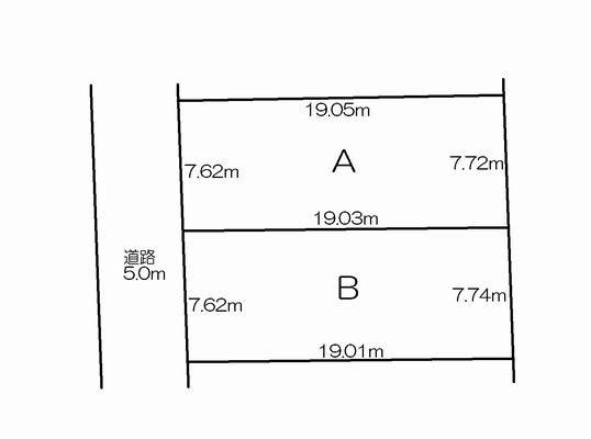 Compartment figure. Land price 7.95 million yen, Land area 146.05 sq m