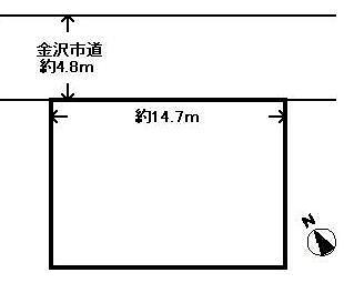 Compartment figure. Land price 7.28 million yen, Land area 185.24 sq m