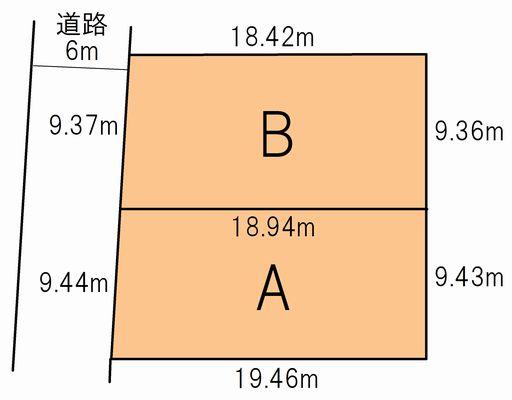 Compartment figure. Land price 12,875,000 yen, Land area 181.13 sq m