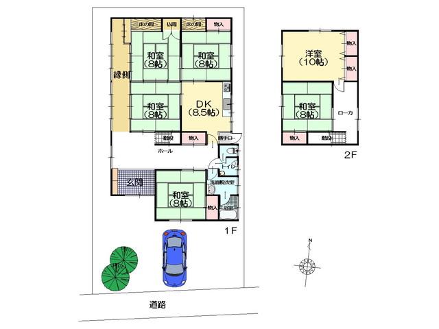 Floor plan. 12.6 million yen, 6DK, Land area 236.71 sq m , It is a building area of ​​168.64 sq m Japanese-style house that has been carefully used. 