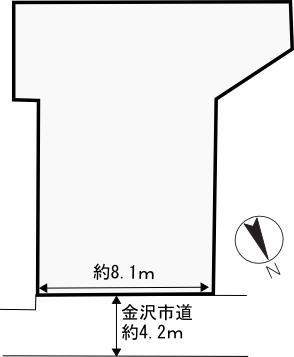 Compartment figure. Land price 8.3 million yen, Land area 376.79 sq m spacious grounds