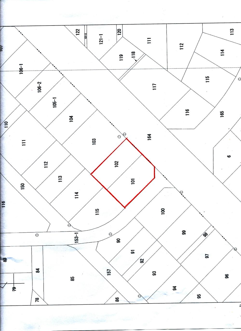 Compartment figure. Land price 45,446,000 yen, Land area 476.93 sq m public view copy