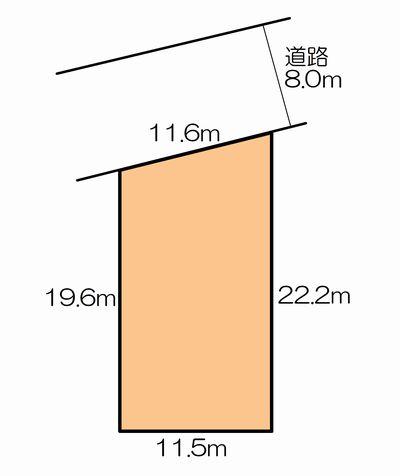 Compartment figure. Land price 15 million yen, Land area 242.64 sq m