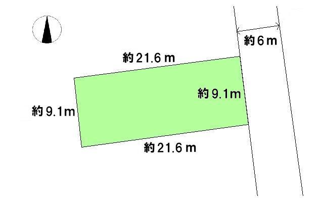 Compartment figure. Land price 7.8 million yen, Land area 196 sq m