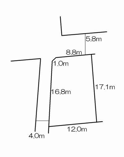 Compartment figure. Land price 12,750,000 yen, Land area 183.34 sq m