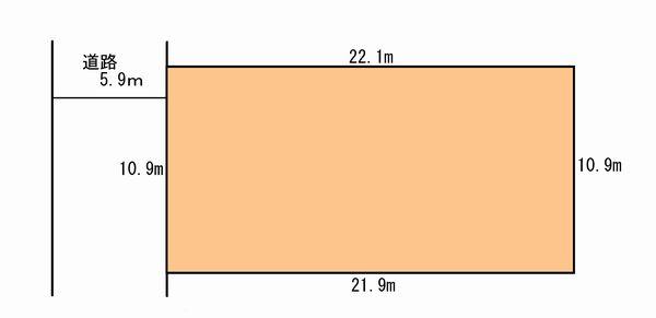 Compartment figure. Land price 11 million yen, Land area 238.61 sq m