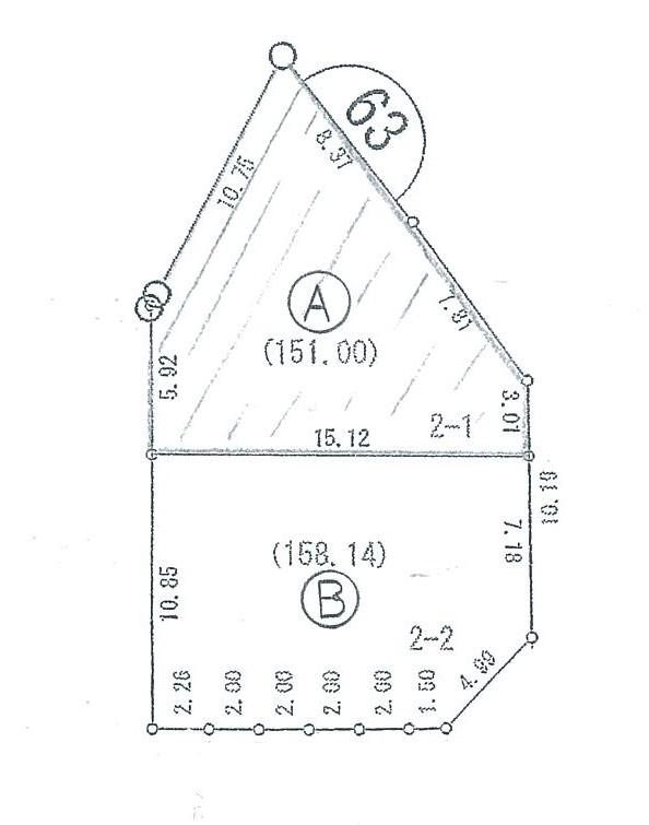 Compartment figure. Land price 12 million yen, Land area 151 sq m