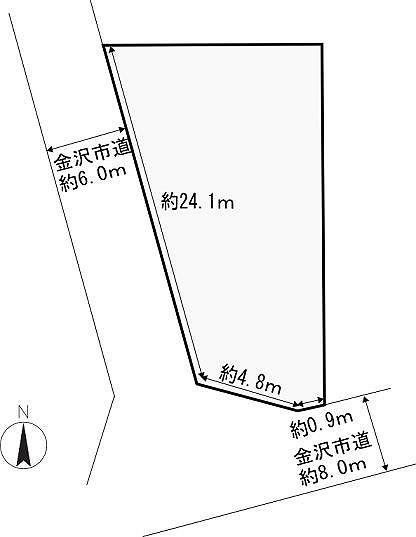 Compartment figure. Land price 3.4 million yen, Spacious 67 square meters in land area 223.06 sq m southwest corner lot