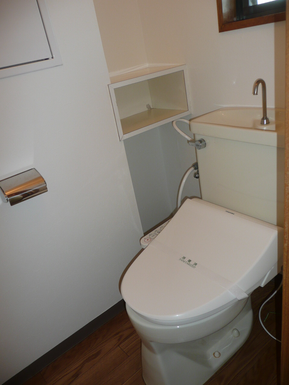 Toilet. With warm water washing toilet seat ☆