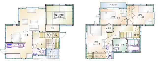 Building plan example (floor plan). Building plan example ( Issue land) Building Price      Ten thousand yen, Building area    sq m