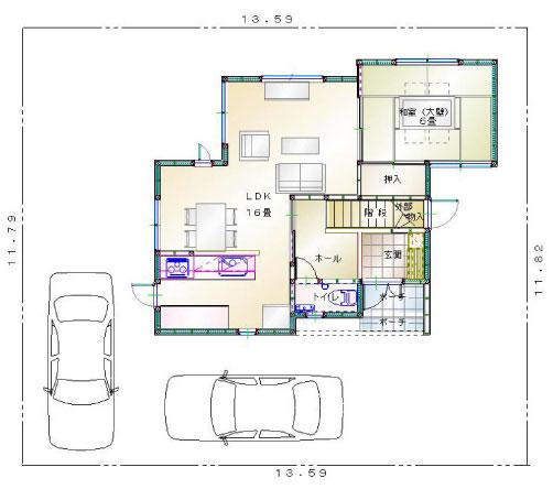 Compartment figure. Land price 3.88 million yen, Land area 160.31 sq m