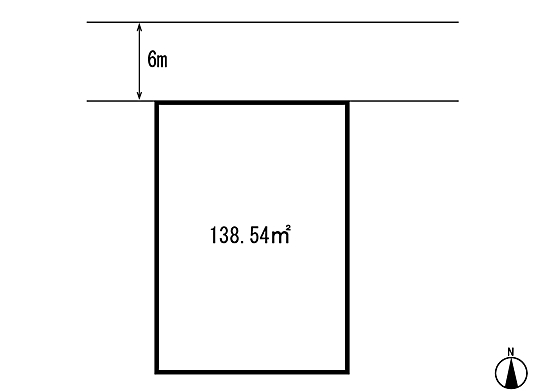 Compartment figure. Land price 10,475,000 yen, Land area 138.54 sq m