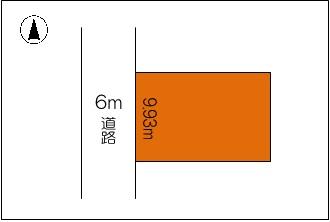 Compartment figure. Land price 11.1 million yen, Land area 153 sq m