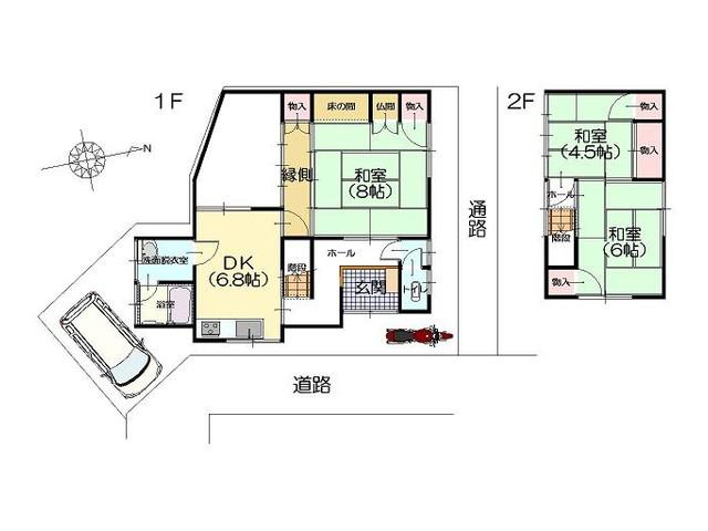 Floor plan. 3 million yen, 3DK, Land area 66.18 sq m , It is good to be renovated in a building area of ​​71.2 sq m to suit your preferences. 
