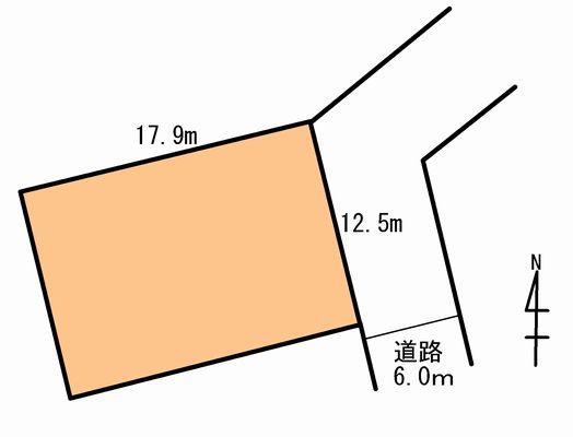 Compartment figure. Land price 16.4 million yen, Land area 226 sq m