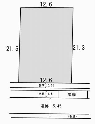 Compartment figure. Land price 17,960,000 yen, Land area 270 sq m