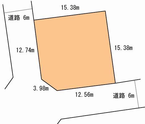 Compartment figure. Land price 16.3 million yen, Land area 234 sq m