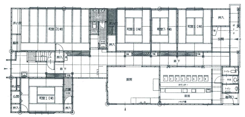 Floor plan. 20,200,000 yen, 3LDK, Land area 483.32 sq m , Building area 356.81 sq m 1 floor Floor plan