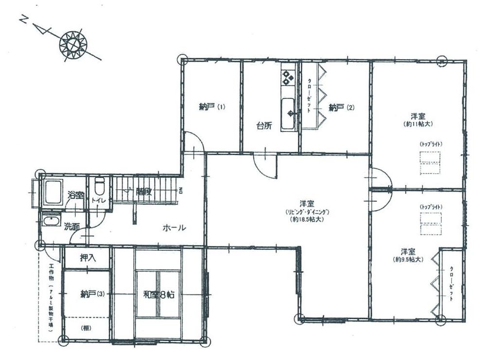 Floor plan. 20,200,000 yen, 3LDK, Land area 483.32 sq m , Building area 356.81 sq m 2 floor Floor plan