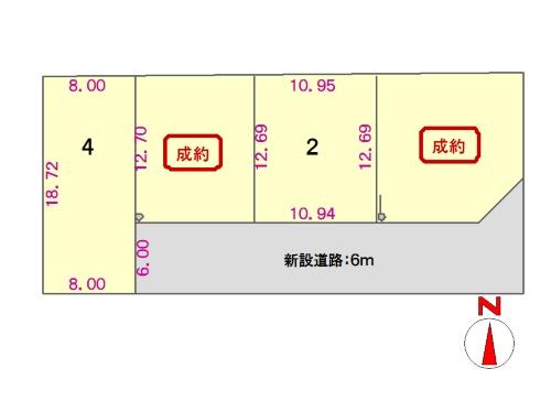 Compartment figure. Land price 11,332,000 yen, Land area 149.86 sq m